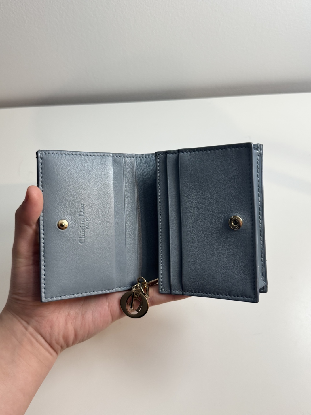 Mini Lady Dior Gardenia Wallet - photo 3