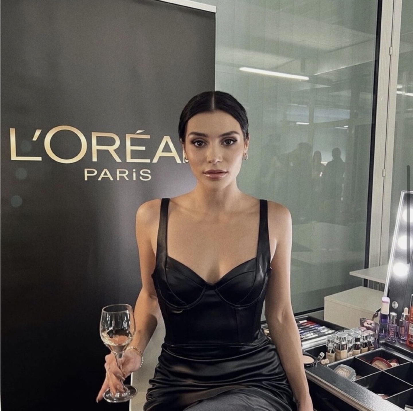 Zara Stunning Black Satin Midi Dress XS - photo 5