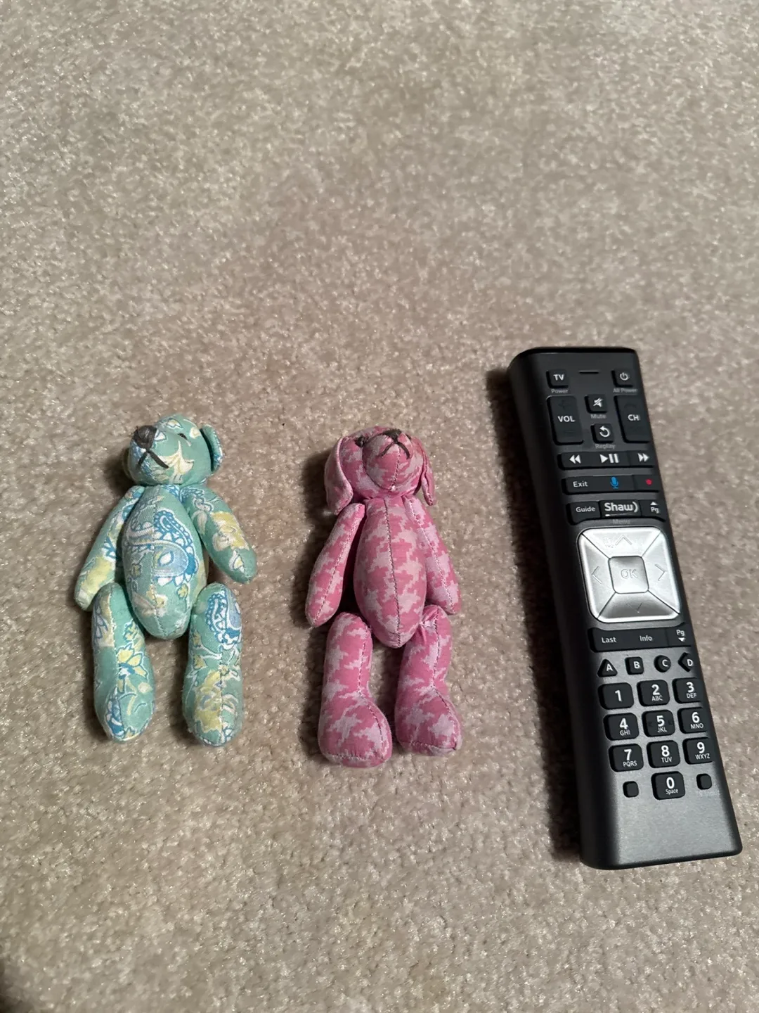 Two Mini Fabric Teddy Bear/Dog thumbnail