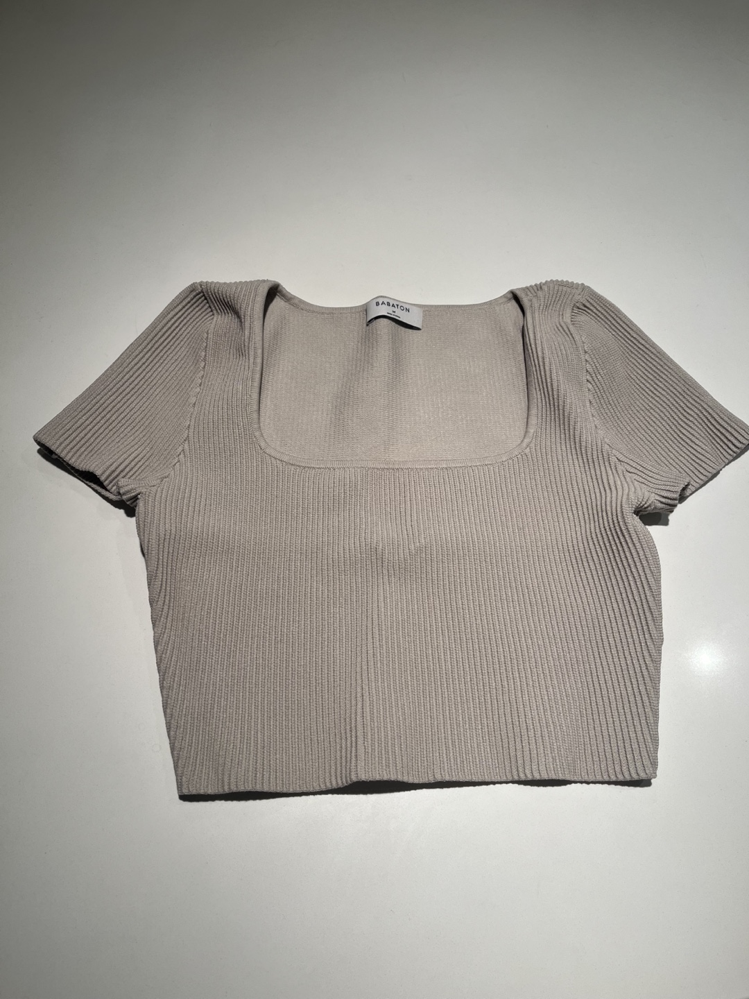 Aritzia Babaton Ribbed Crop Top