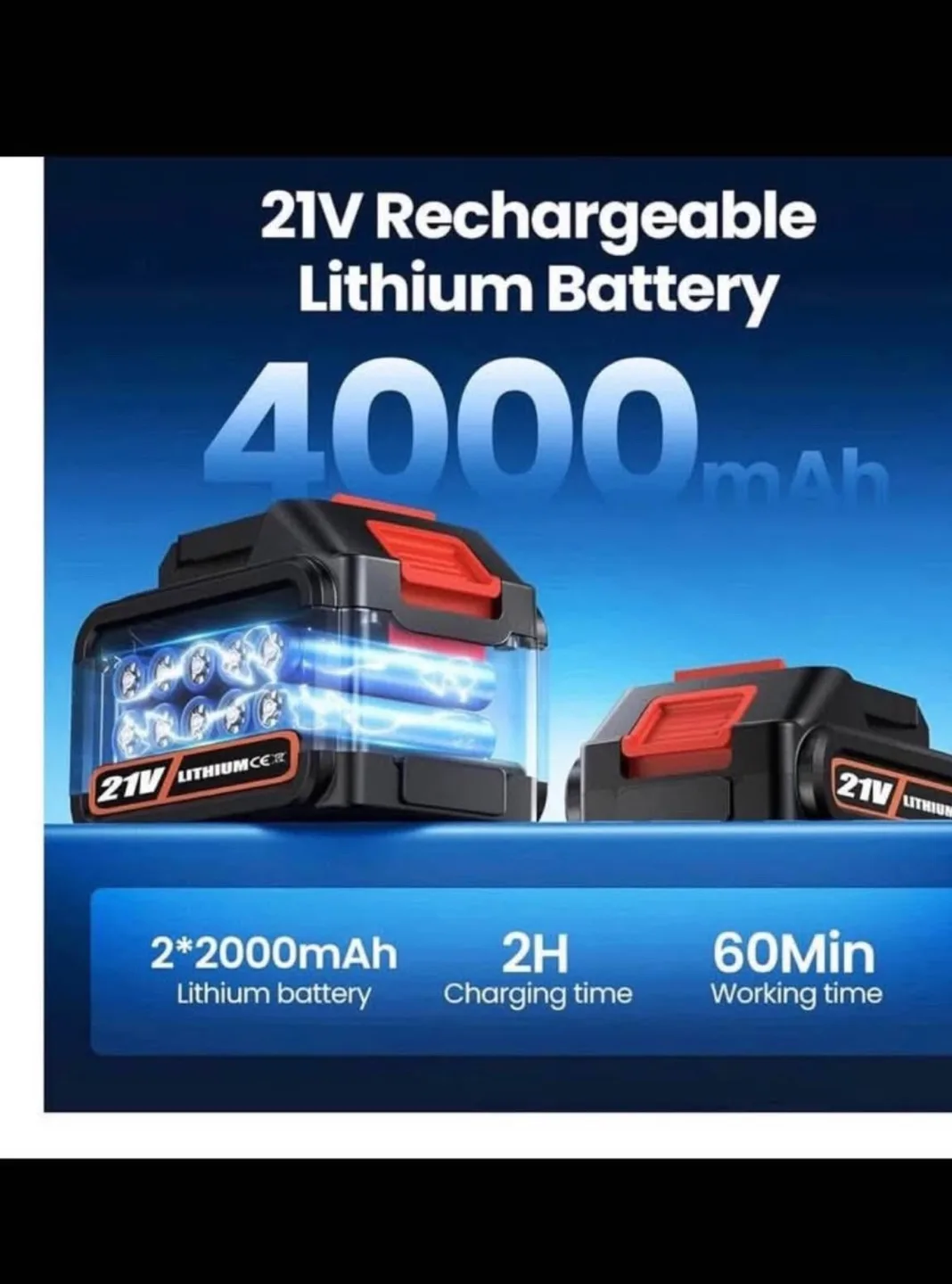 DocSmart 2-in-1 Cordless Chainsaw(8-inch &6-inch) image indicator(4)