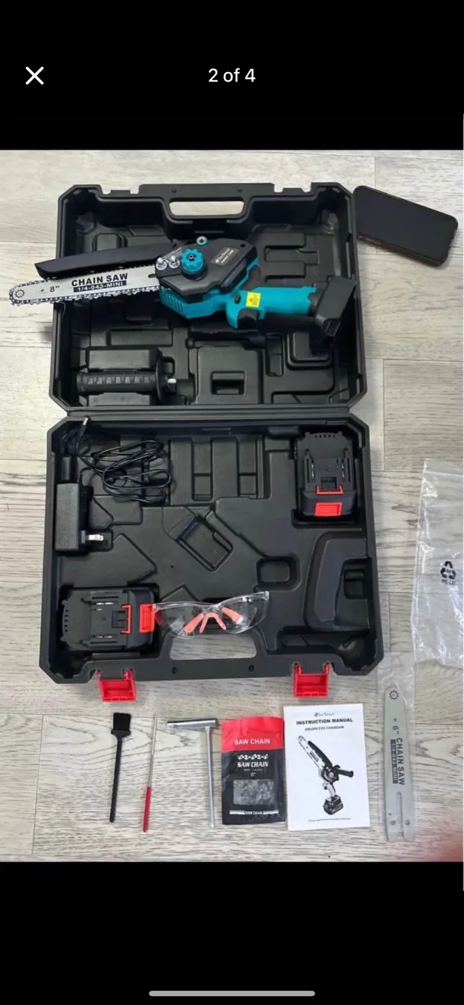 DocSmart 2-in-1 Cordless Chainsaw(8-inch &6-inch) image indicator(2)