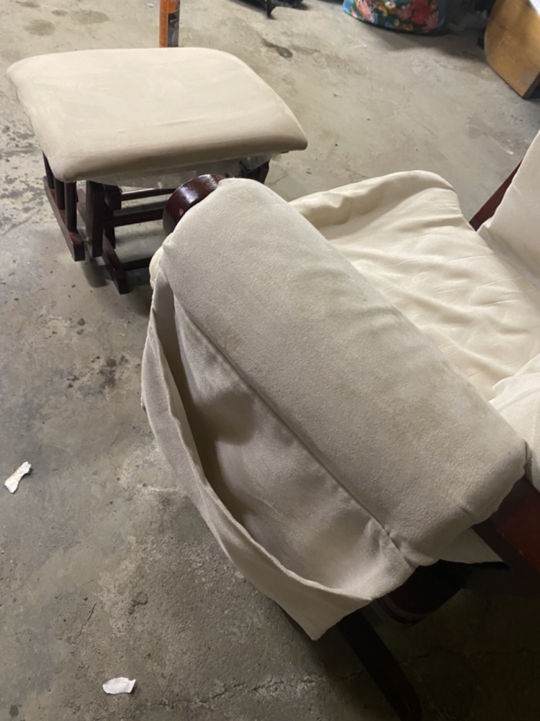 Glider Rocker Recliner with Ottoman - photo 3