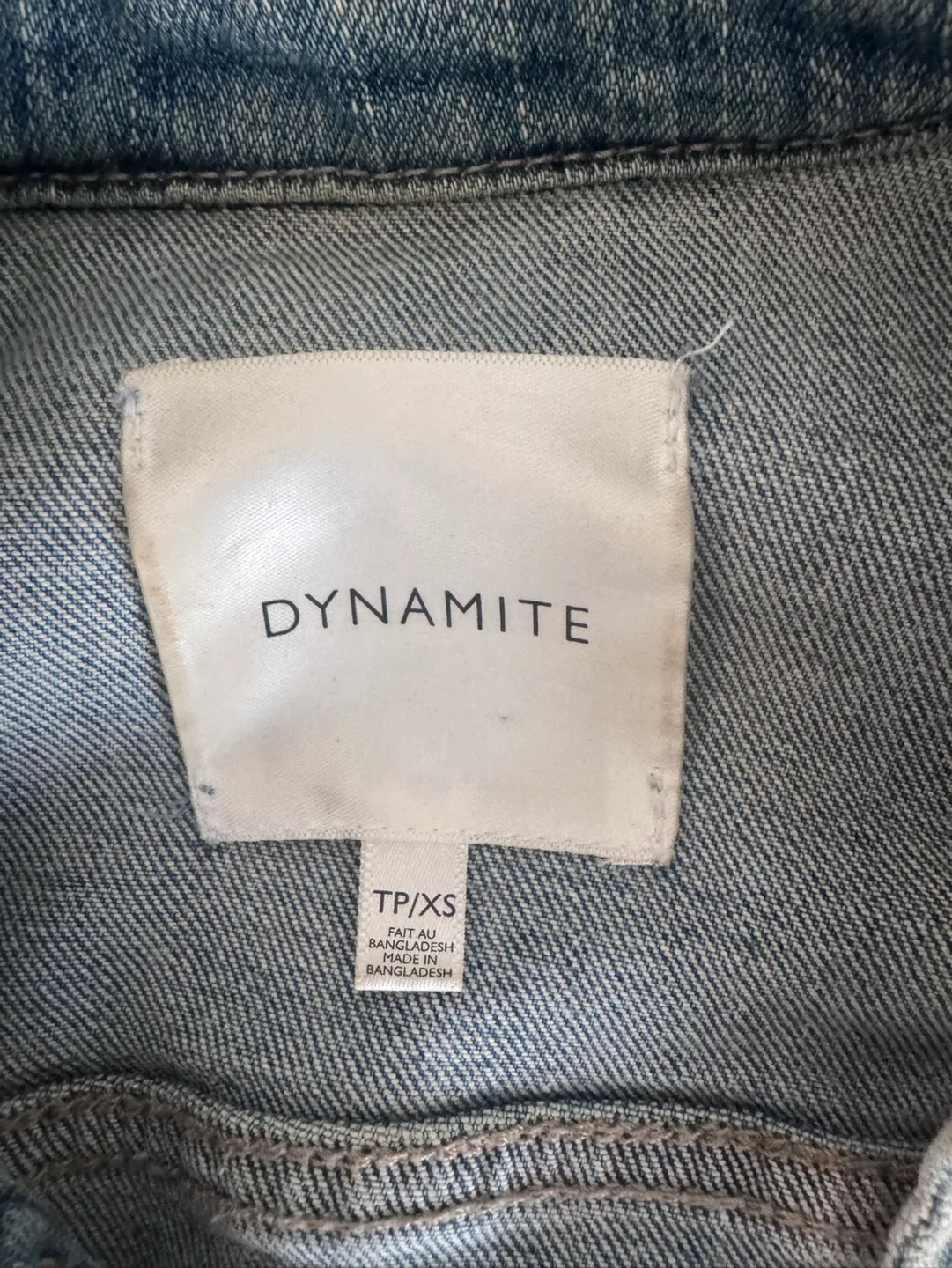 Dynamite Light Wash Denim Jacket - Size XS image indicator(3)