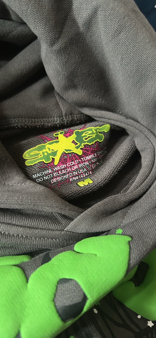 Spider Hoodie Gray Sz M - photo 2