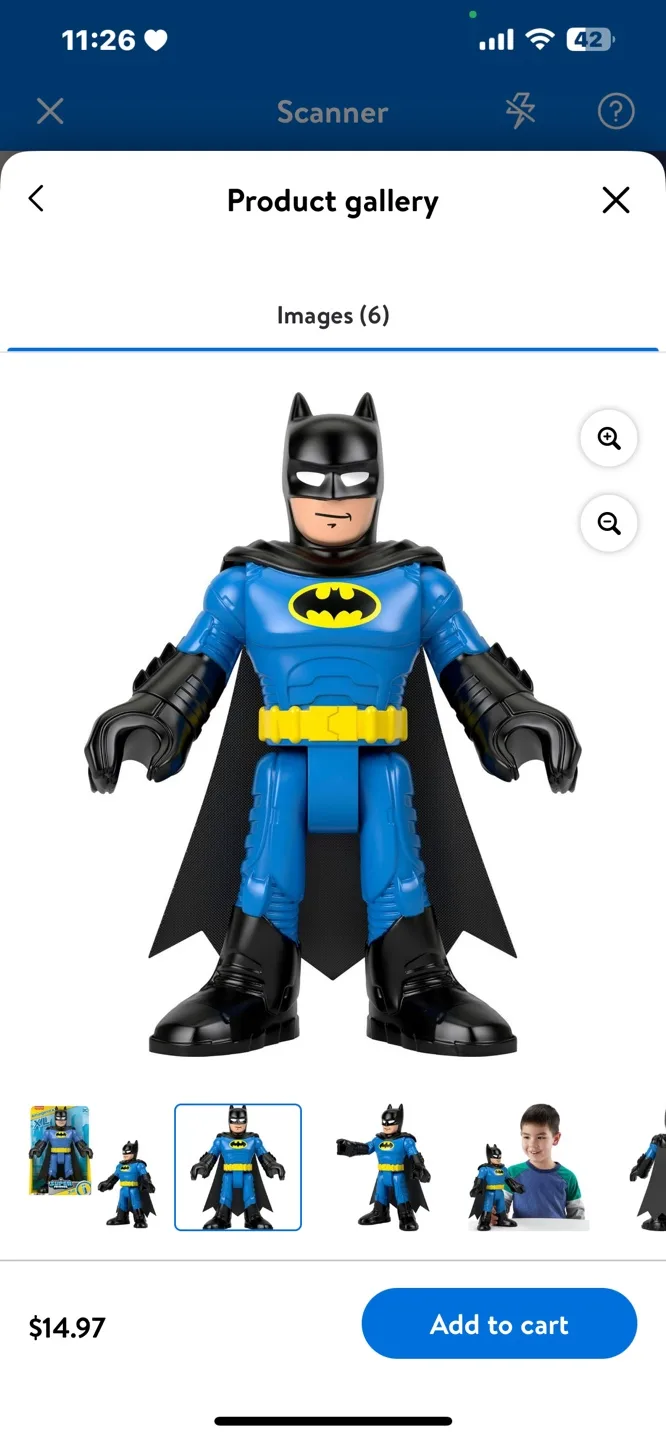 Imaginext DC Super Friends Batman XL 10-Inch Poseable Figure image indicator(4)