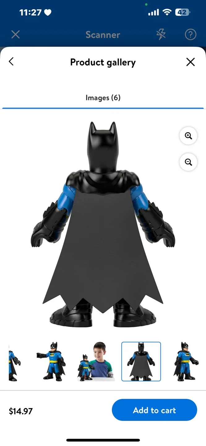 Imaginext DC Super Friends Batman XL 10-Inch Poseable Figure image indicator(3)