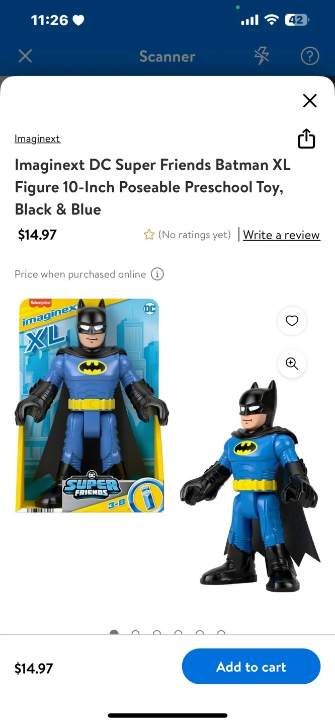 Imaginext DC Super Friends Batman XL 10-Inch Poseable Figure image indicator(5)