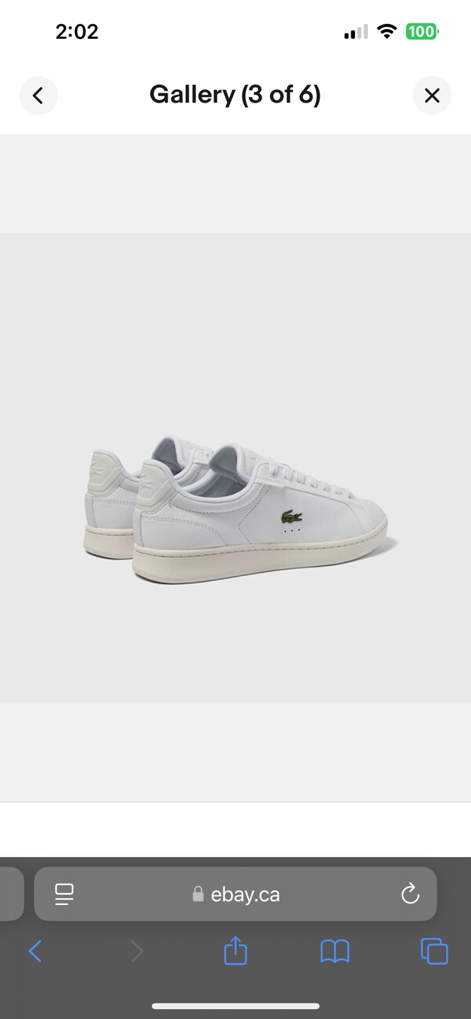 Lacoste Men's White Leather Sneakers - photo 2