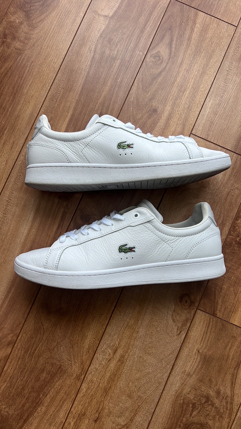 Lacoste Men's White Leather Sneakers