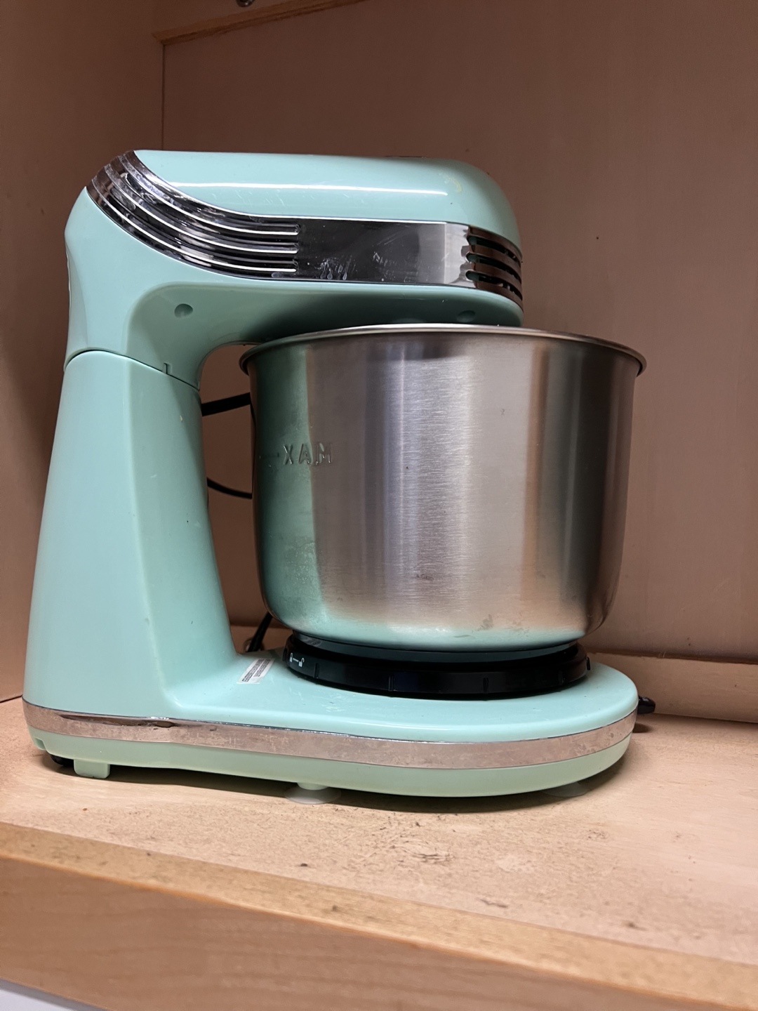 Vintage-Style Stand Mixer with Attachments