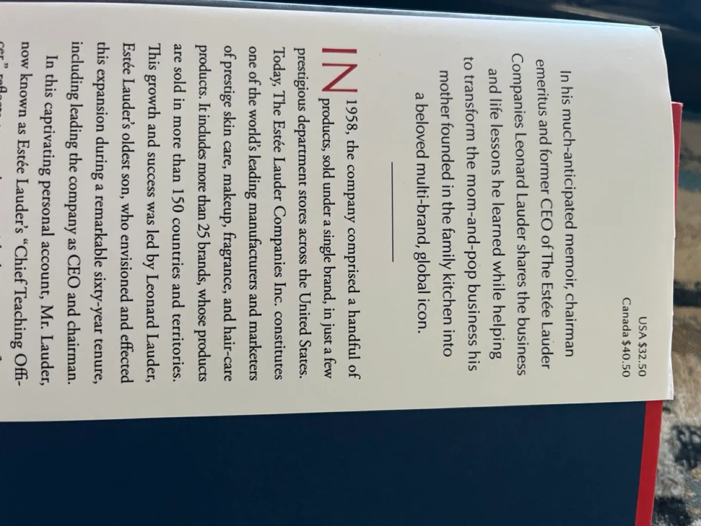 The Company I Keep: My Life in Beauty by Leonard Lauder image indicator(2)