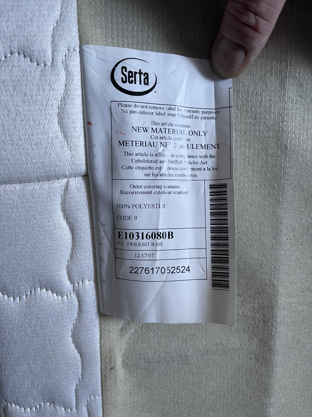 Serta Twilight Base Queen Size Box Spring - photo 2