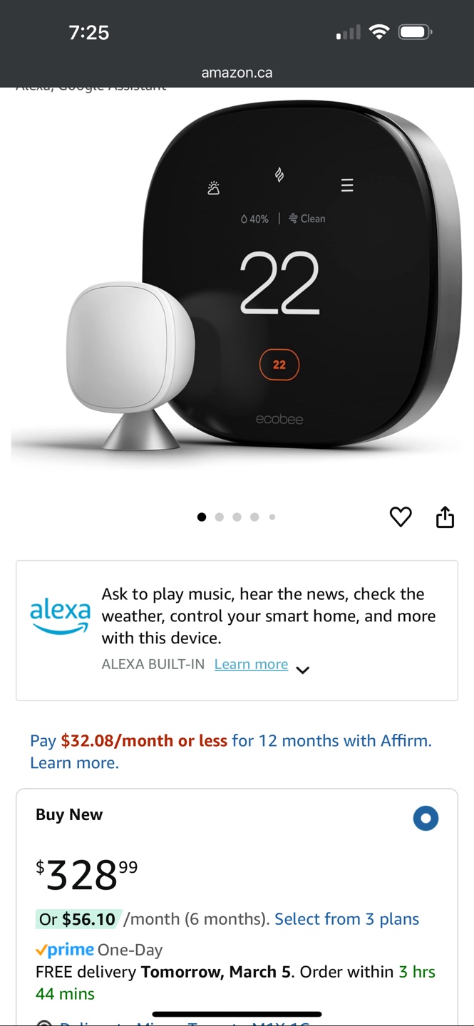 ecobee Smart Thermostat Premium - Matte Black - photo 4