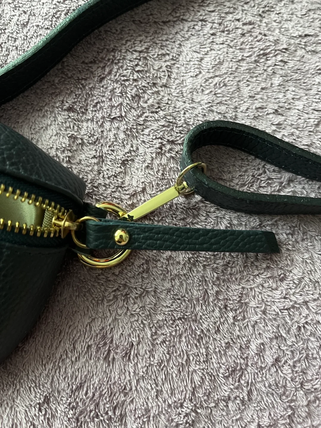 Navy Blue Geniune Leather Crossbody Bag image indicator(3)