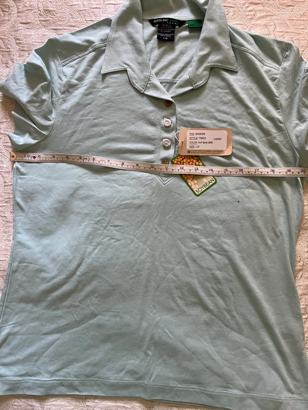 North End Sport Eco-Friendly Women's Polo Shirt - Size Large image indicator(6)