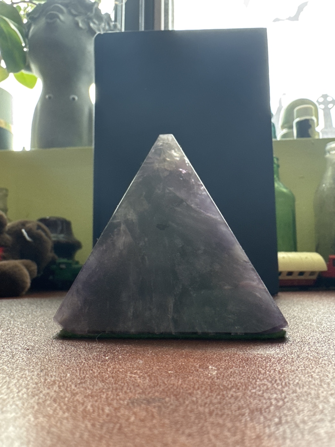 Amethyst Pyramid on Felt