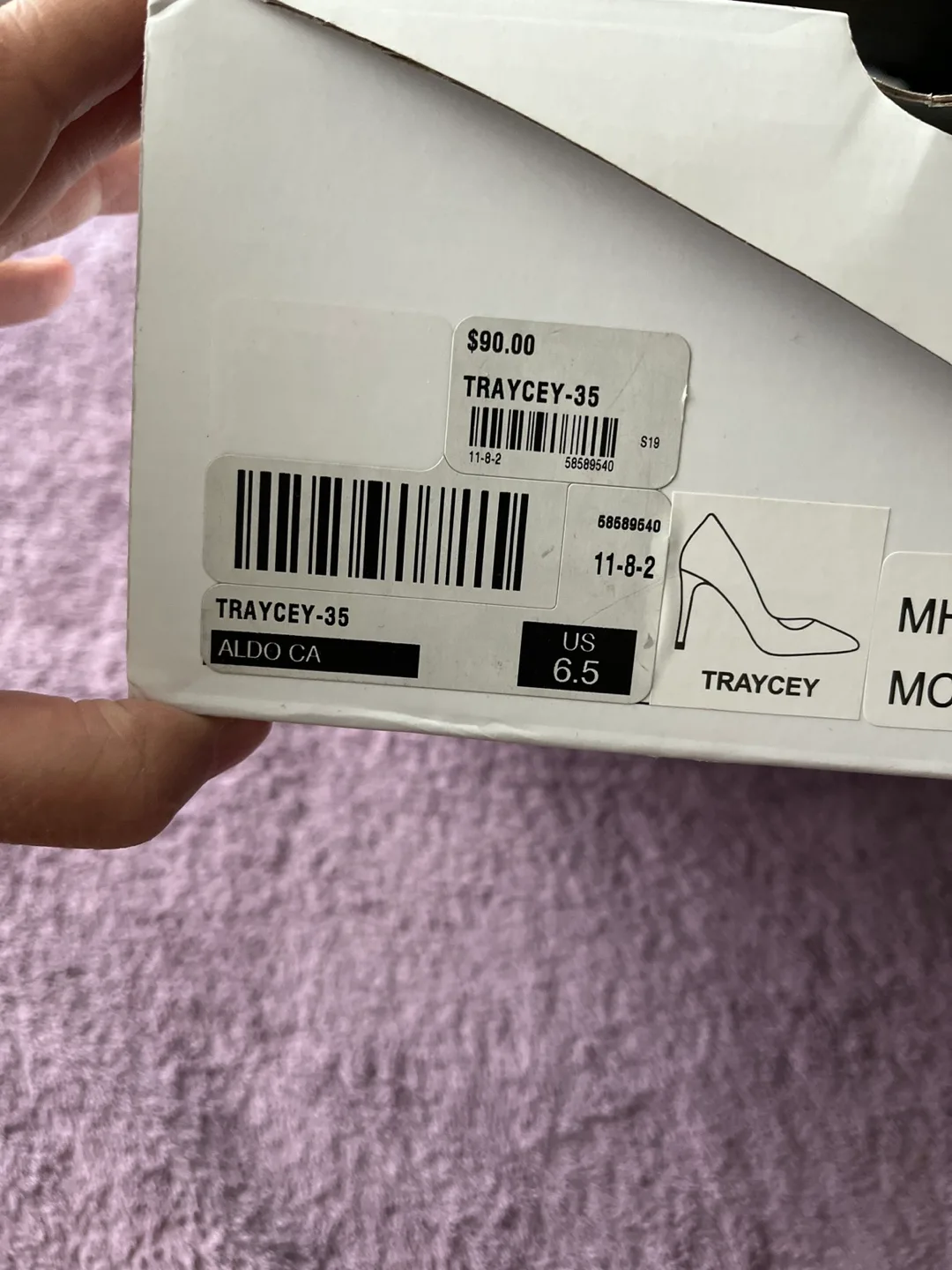 BRAND NEW ALDO Traycey Nude Suede Heels - Size US 6.5 image indicator(2)