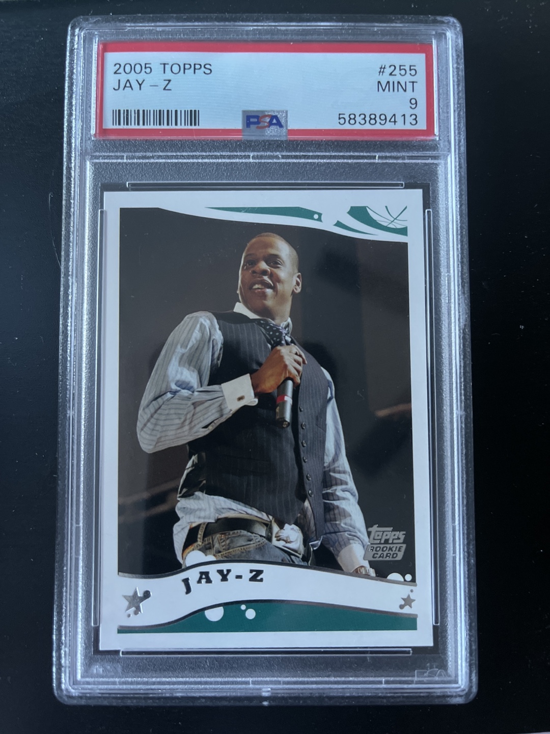 Rookie card!! 2005 Topps Jay-Z #255 PSA 9 Graded Card