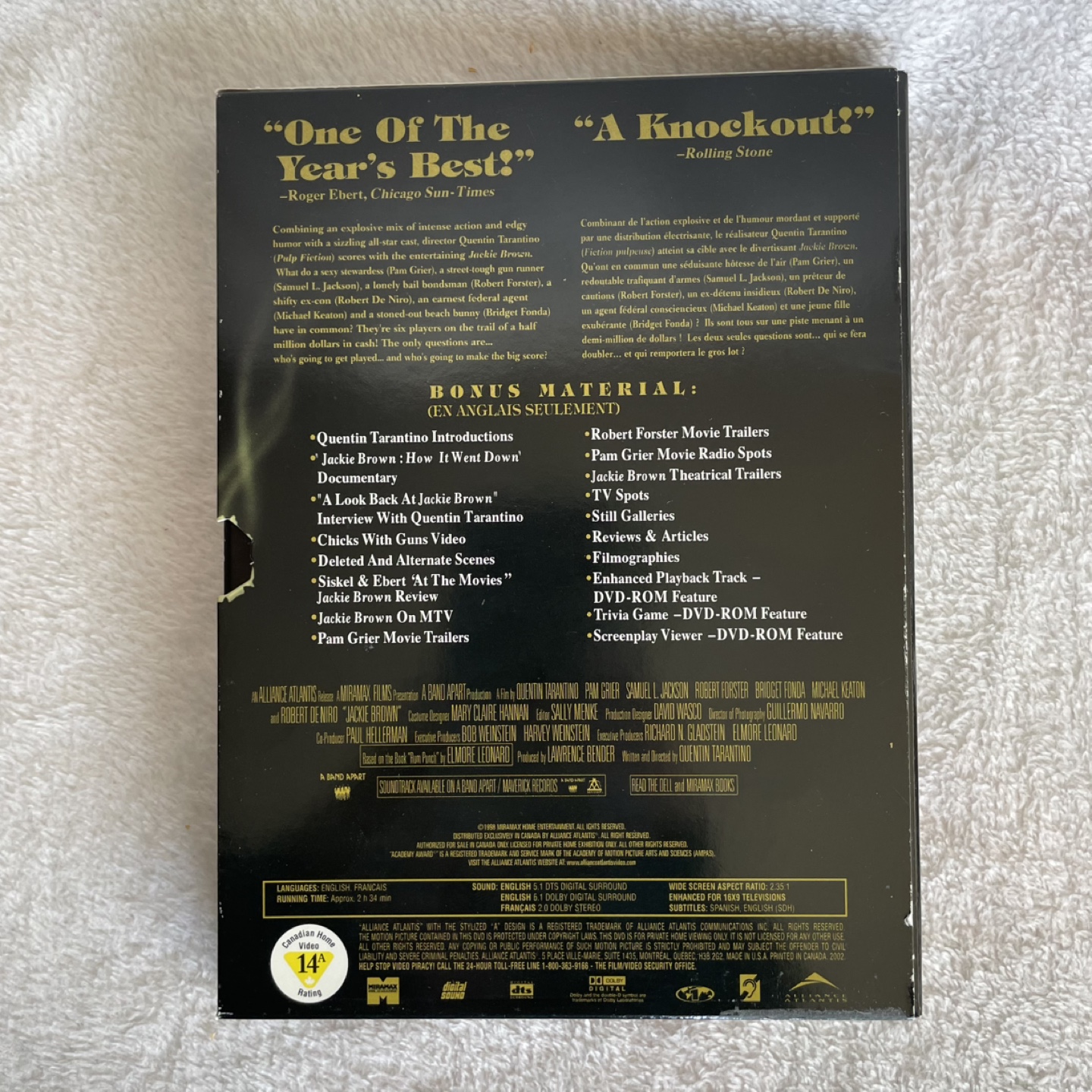 Jackie Brown Collector's Edition DVD - photo 2