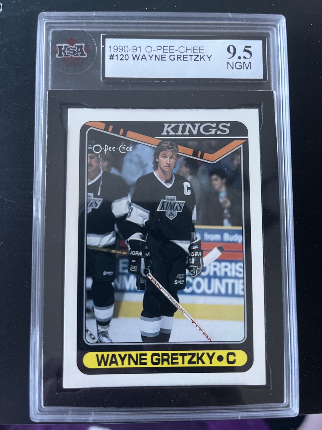 1990-91 O-Pee-Chee Wayne Gretzky #120 Hockey Card - Graded 9.5