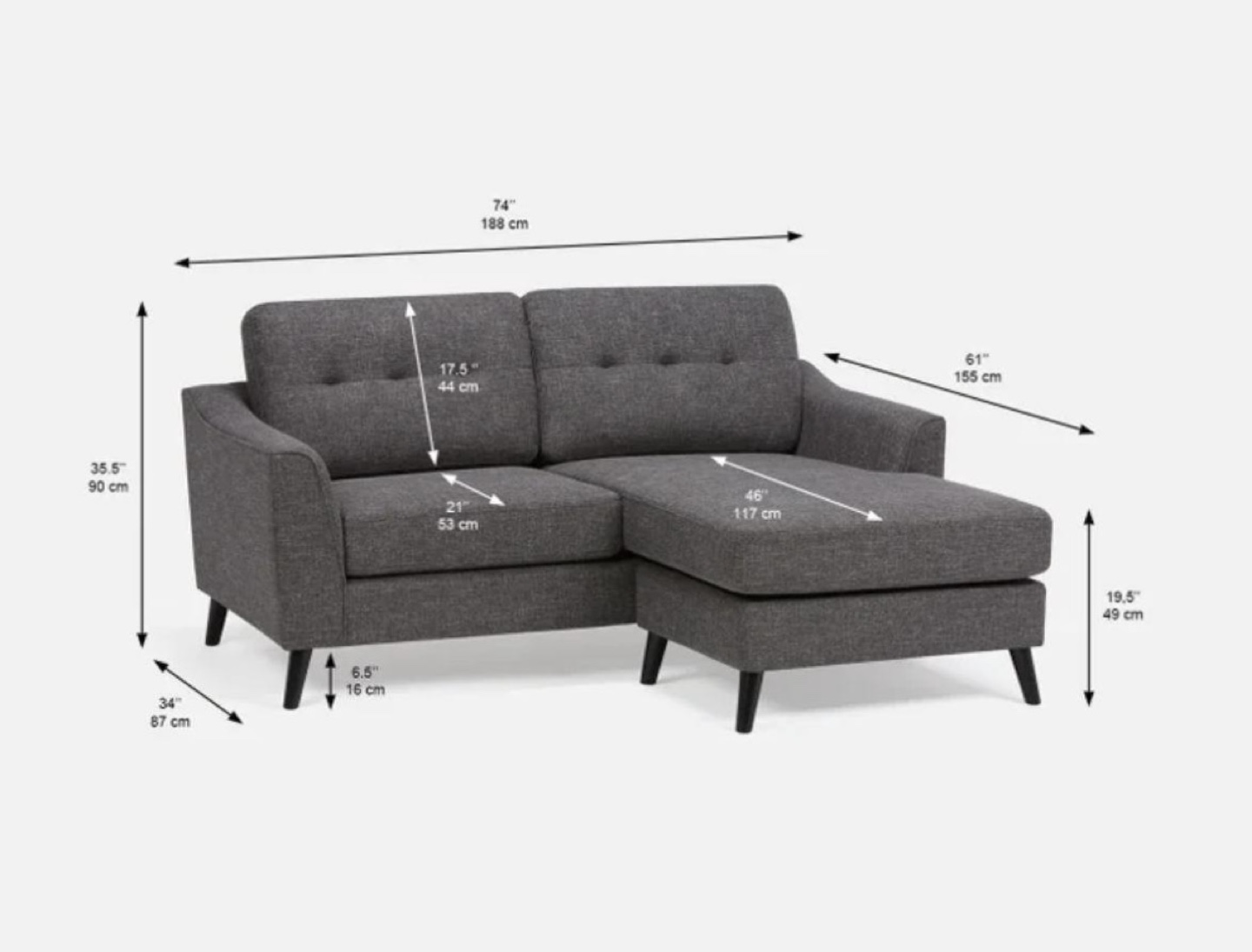 Structube sirine interchangeable couch - photo 2