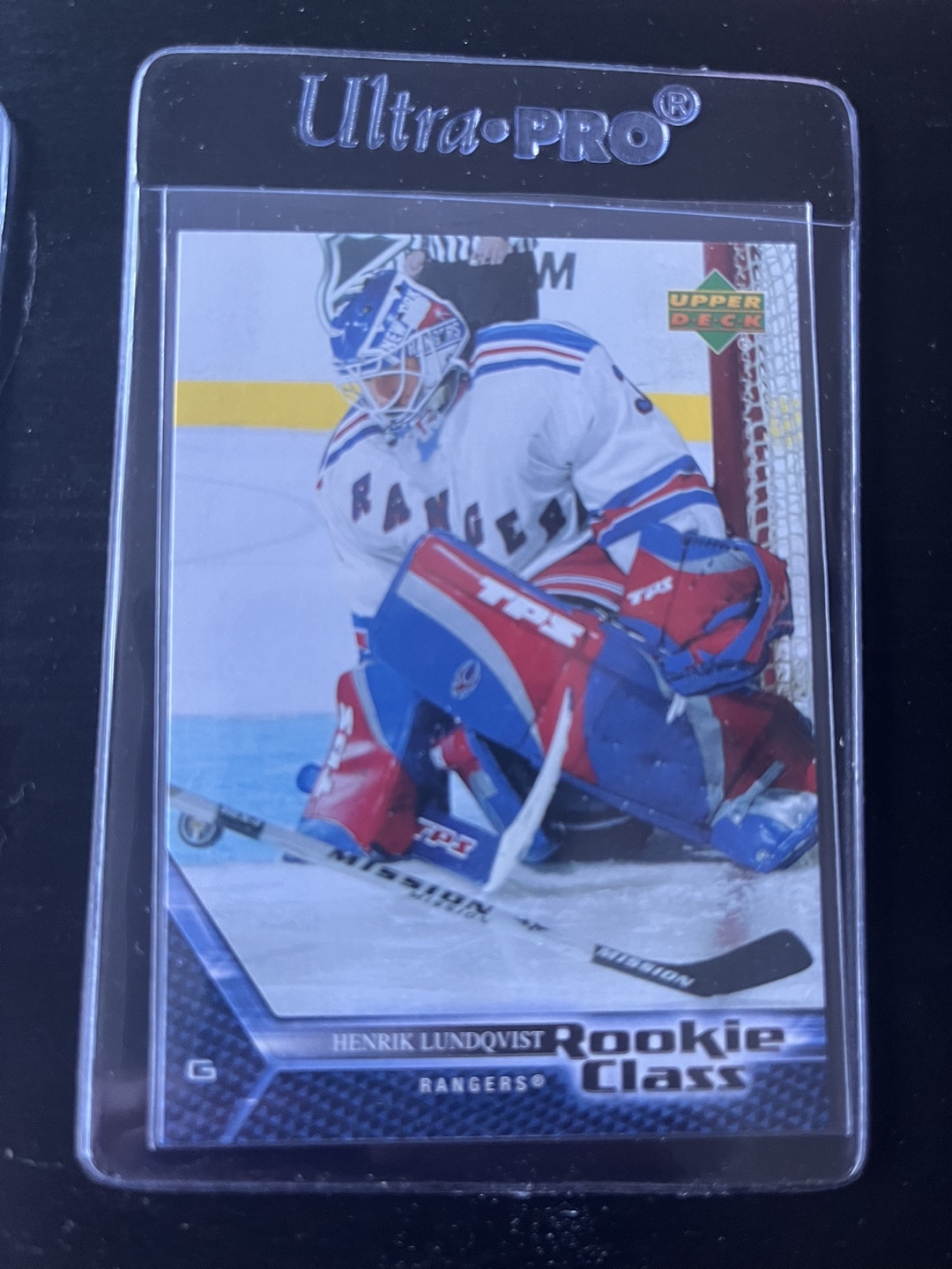 Henrik Lundqvist Rookie Card - Upper Deck - Graded