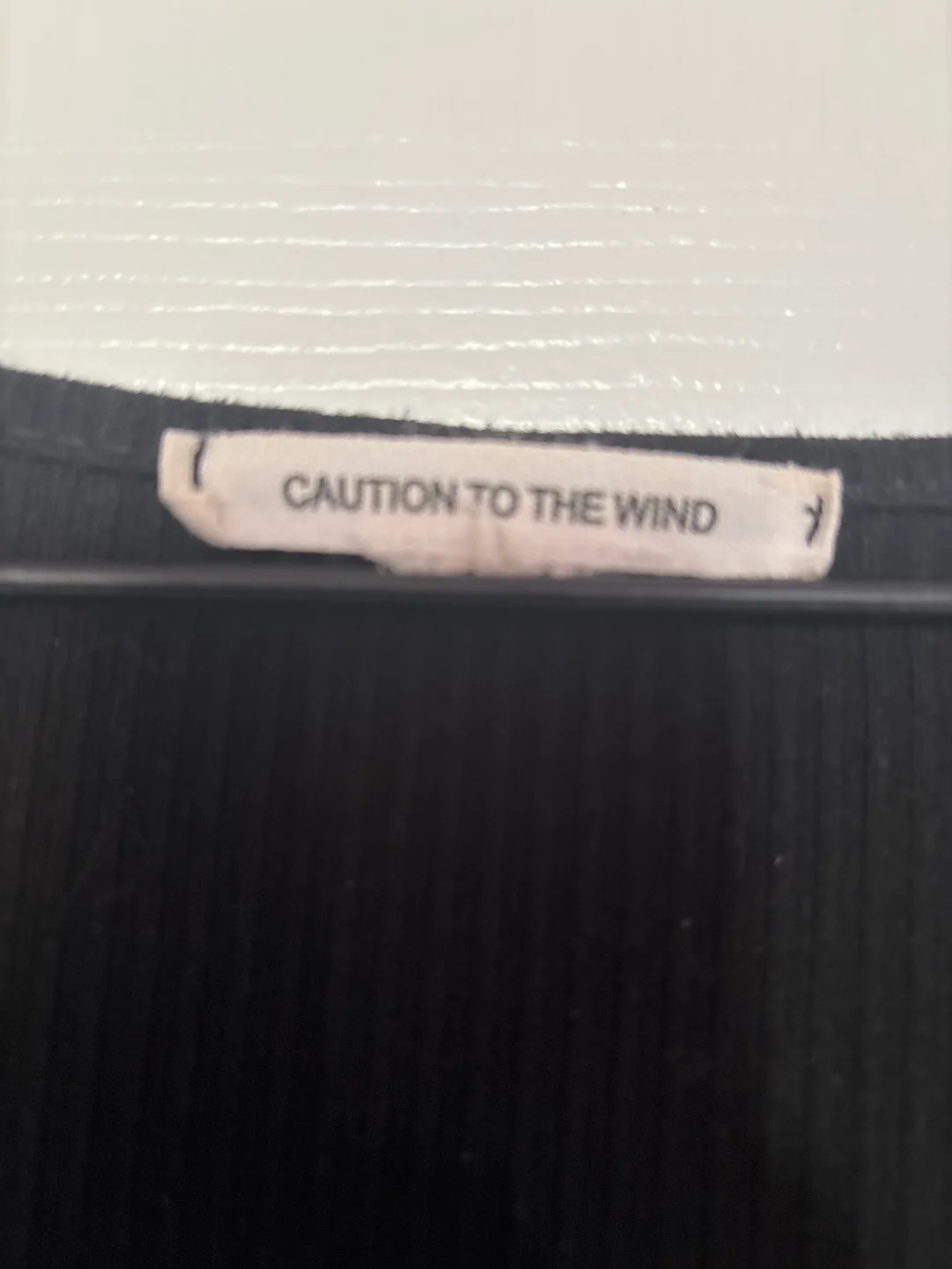 Caution to the Wind Black Ribbed Midi Dress image indicator(2)