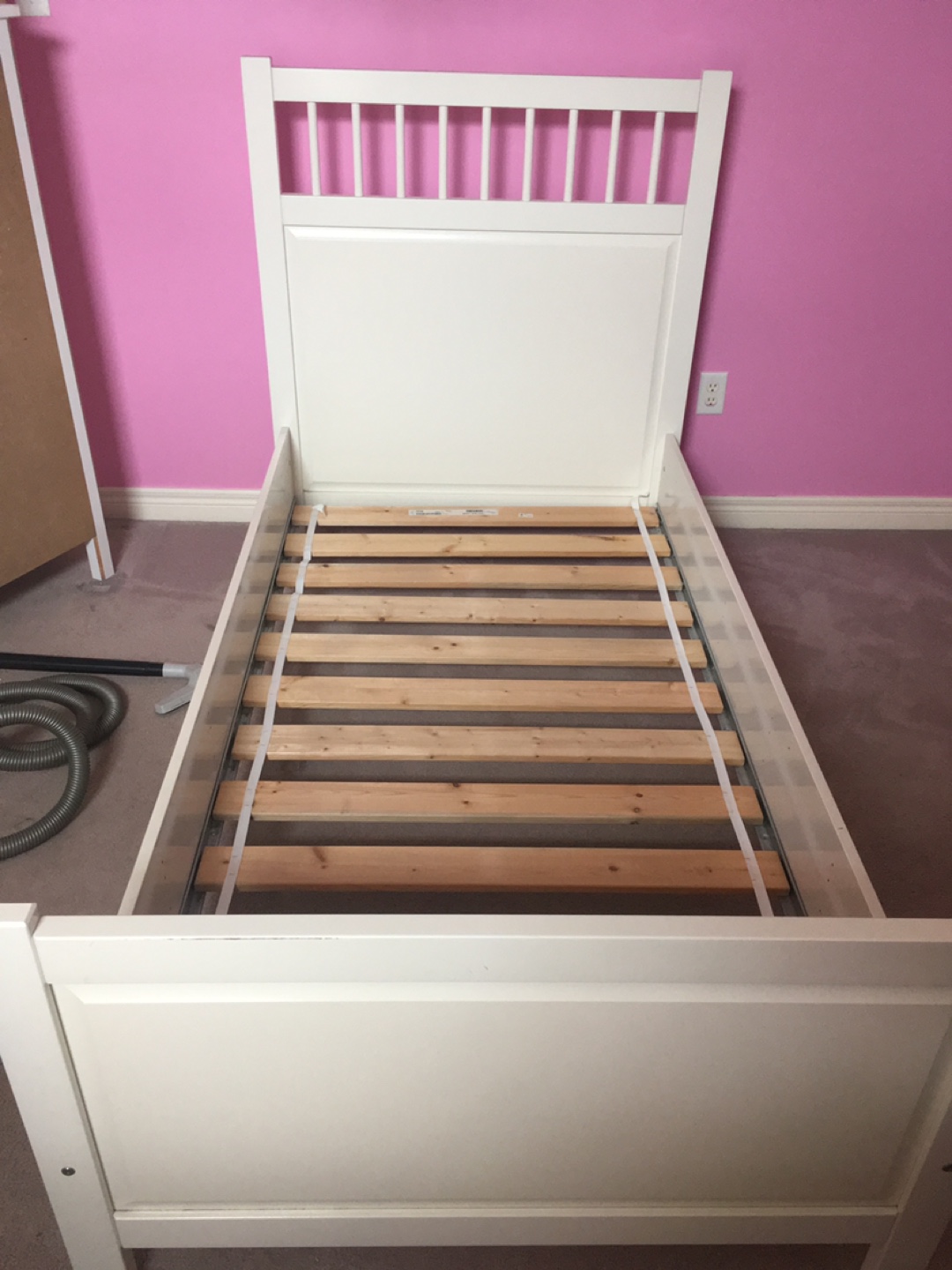IKEA Hemnes Twin Bed Frame - White