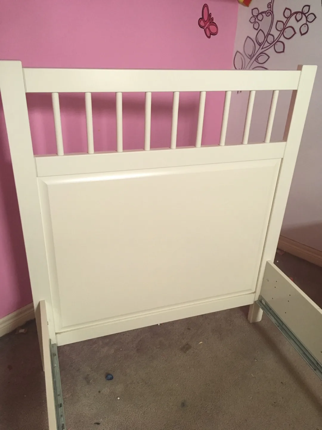 IKEA Hemnes Twin Bed Frame - White image indicator(5)