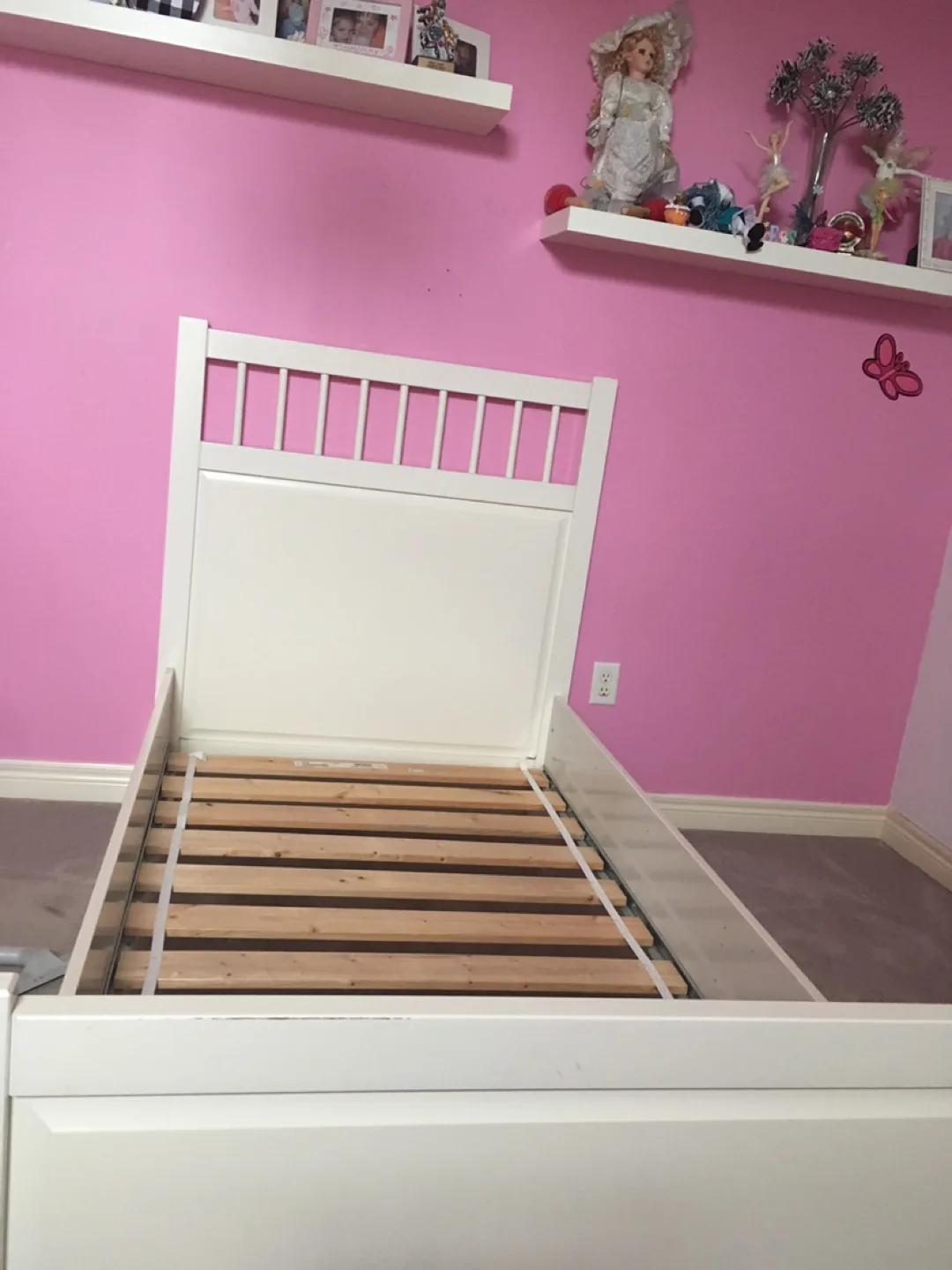 IKEA Hemnes Twin Bed Frame - White image indicator(3)