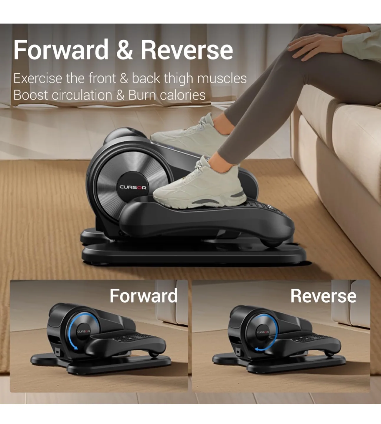 New box CURSOR Under Desk Elliptical Trainer image indicator(4)