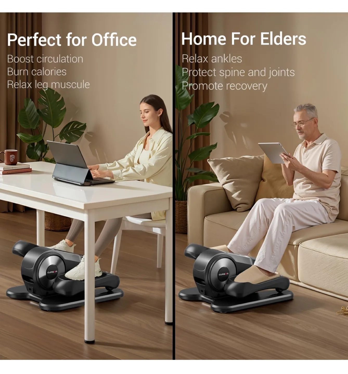 New box CURSOR Under Desk Elliptical Trainer image indicator(7)