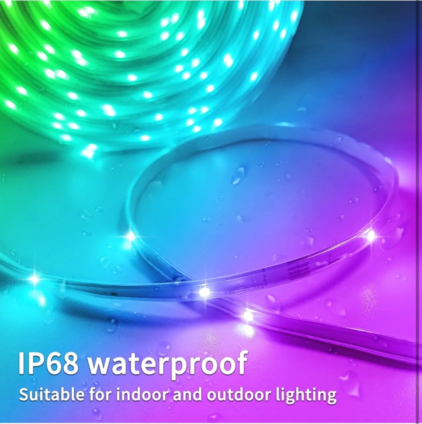 300ft Waterproof LED Strip Lights with Remote & App Control image indicator(4)