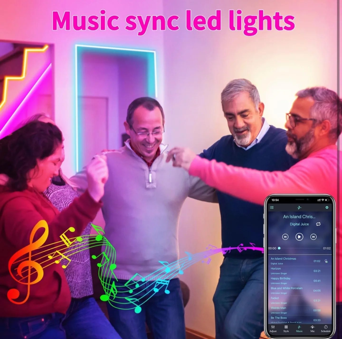 300ft Waterproof LED Strip Lights with Remote & App Control image indicator(3)