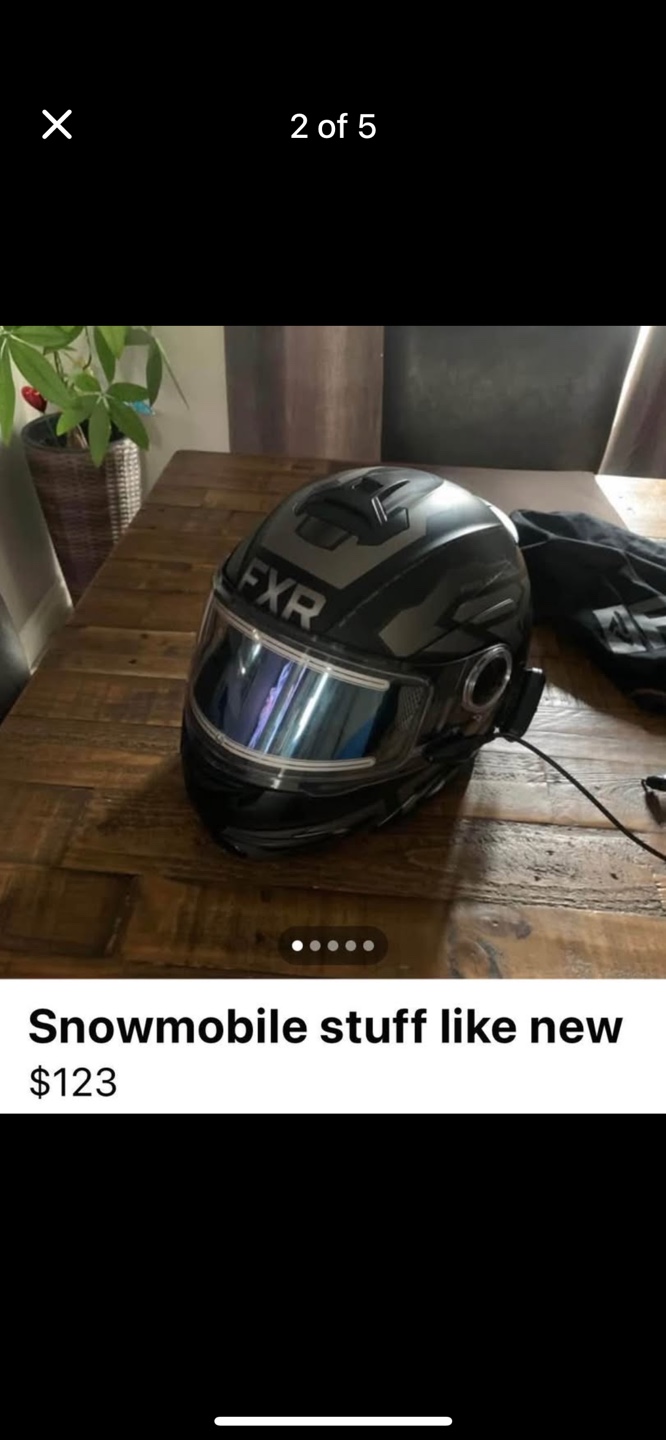 FXR Snowmobile Helmet XL