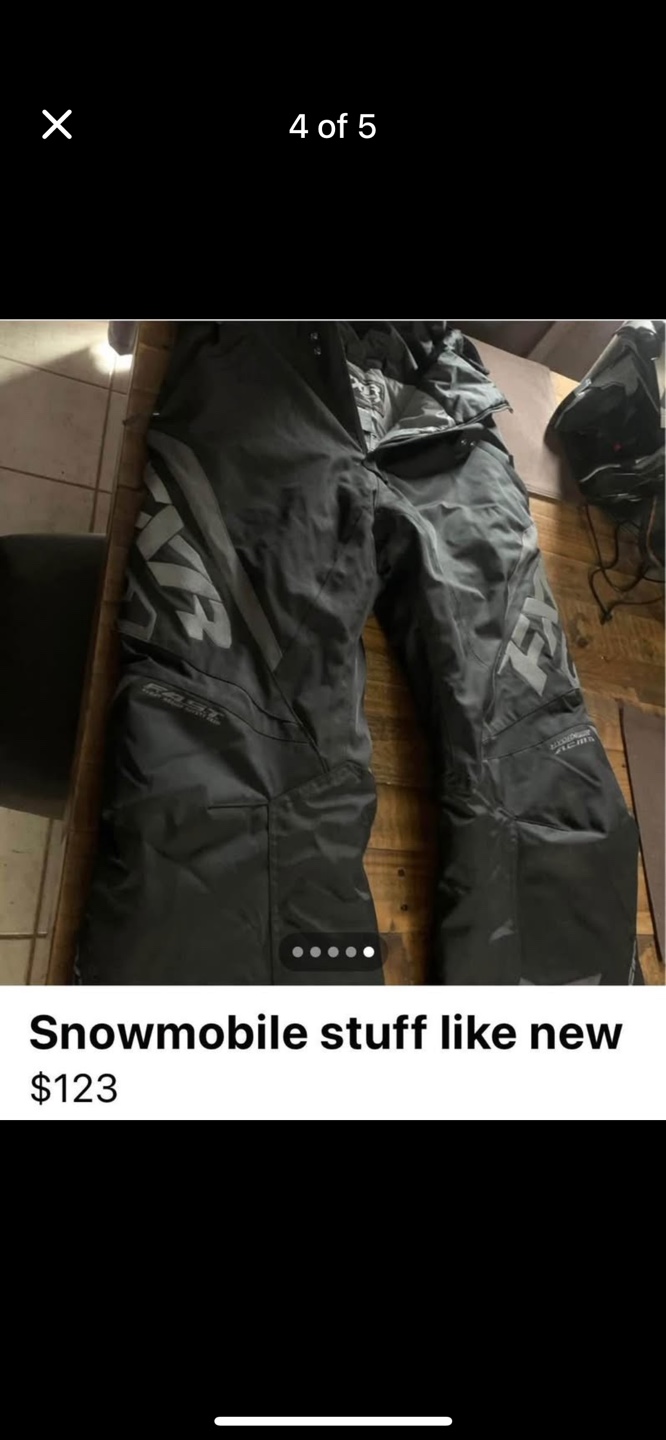 FXR Snowmobile Pants - Like New