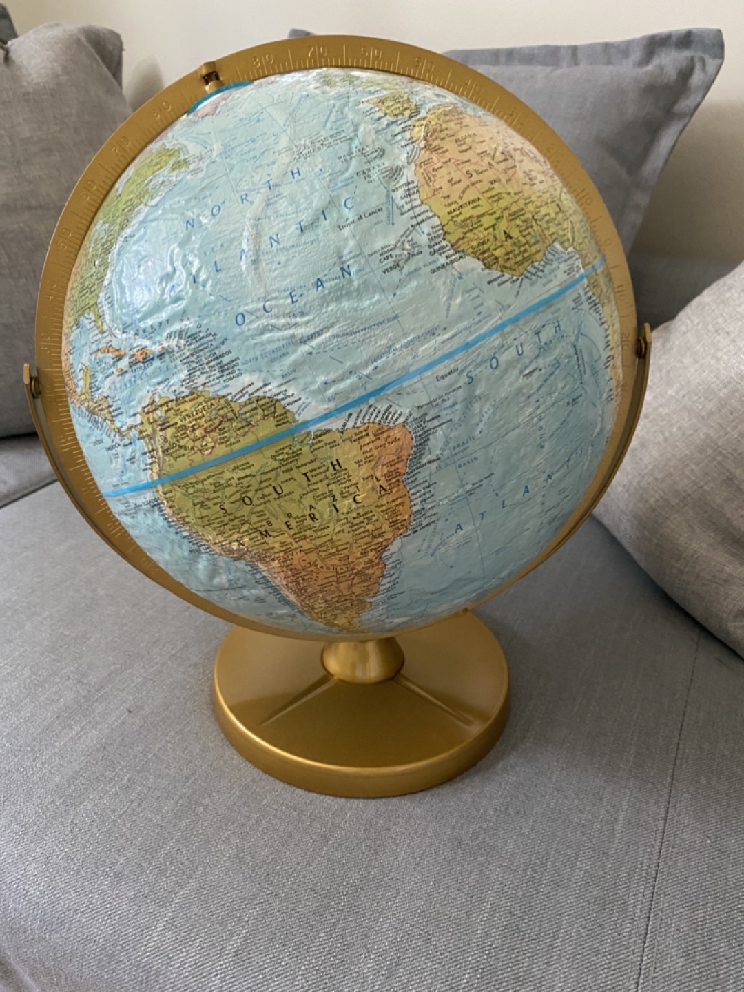 Vintage Replogle World Ocean 12-inch Globe