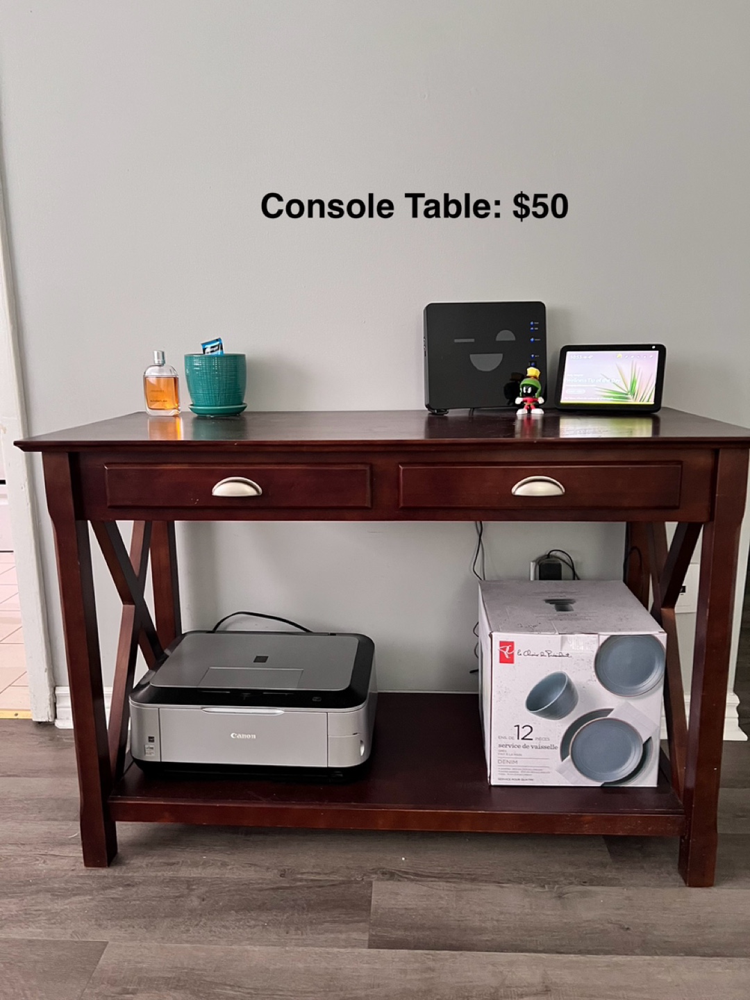 Dark Brown Console Table