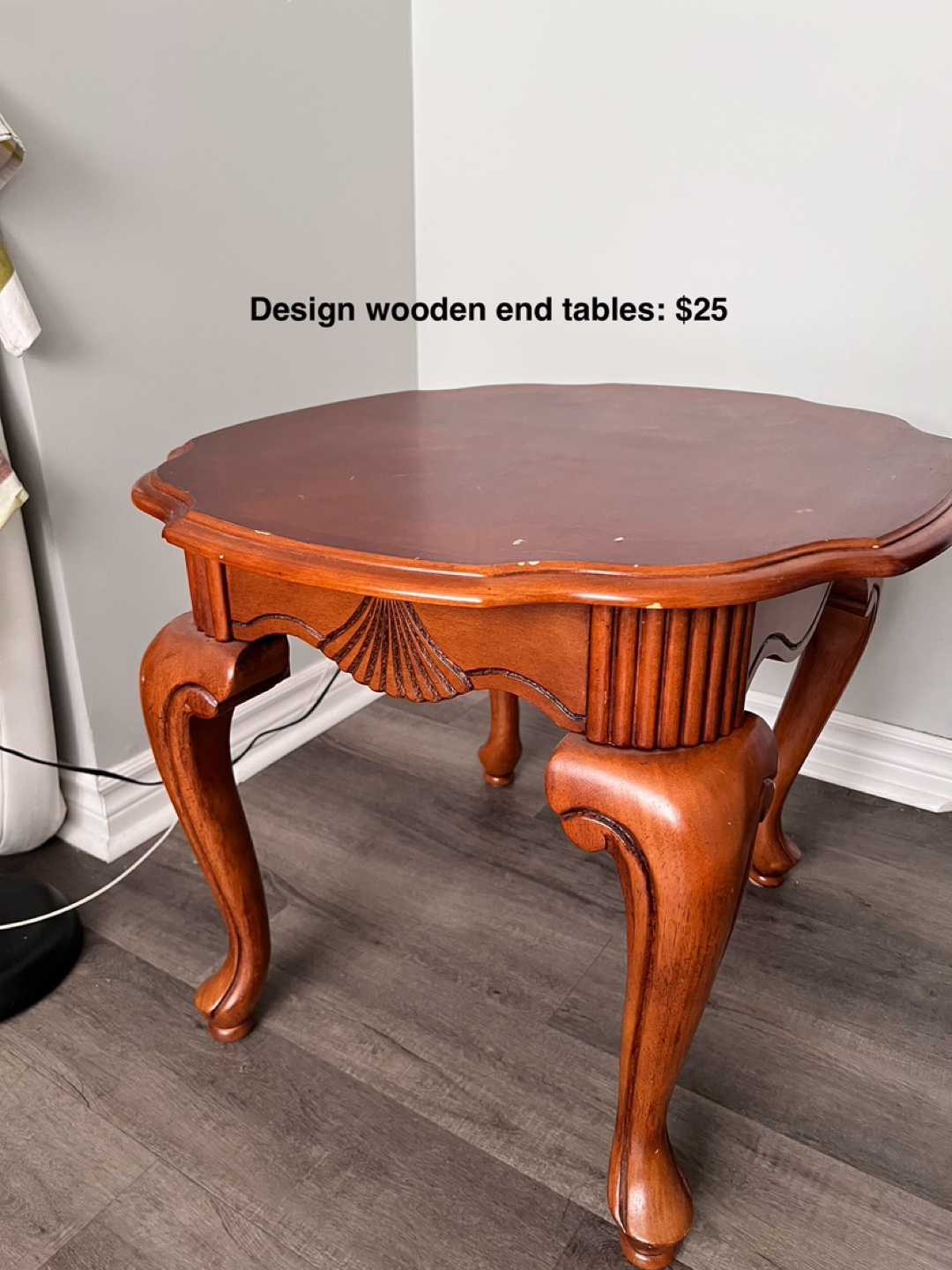 Elegant Wooden End Table
