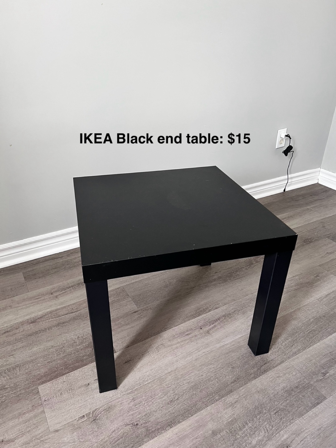 IKEA Black End Table