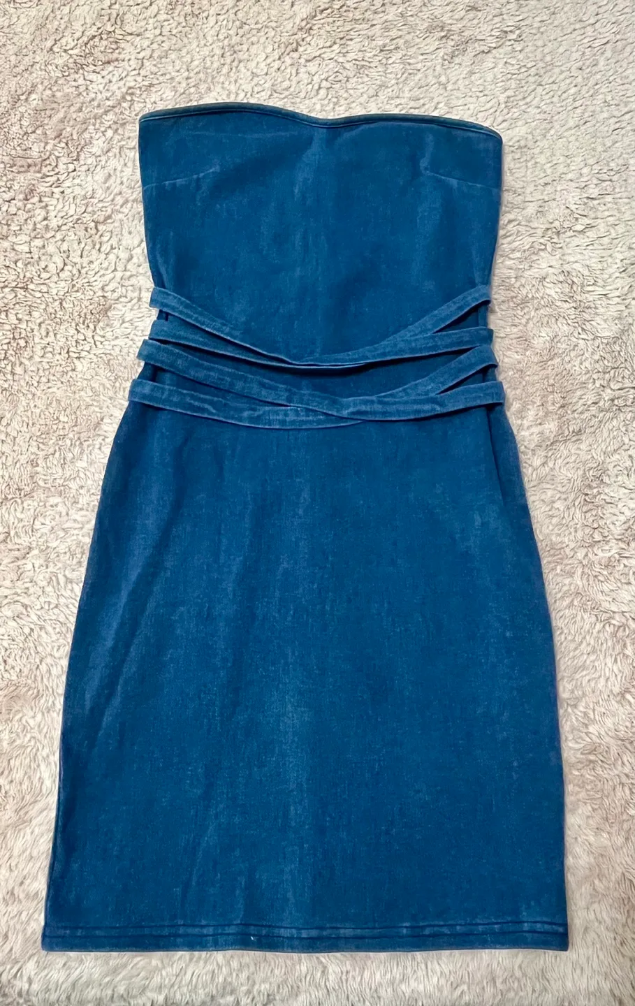 Forever 21 Denim Tube Dress thumbnail