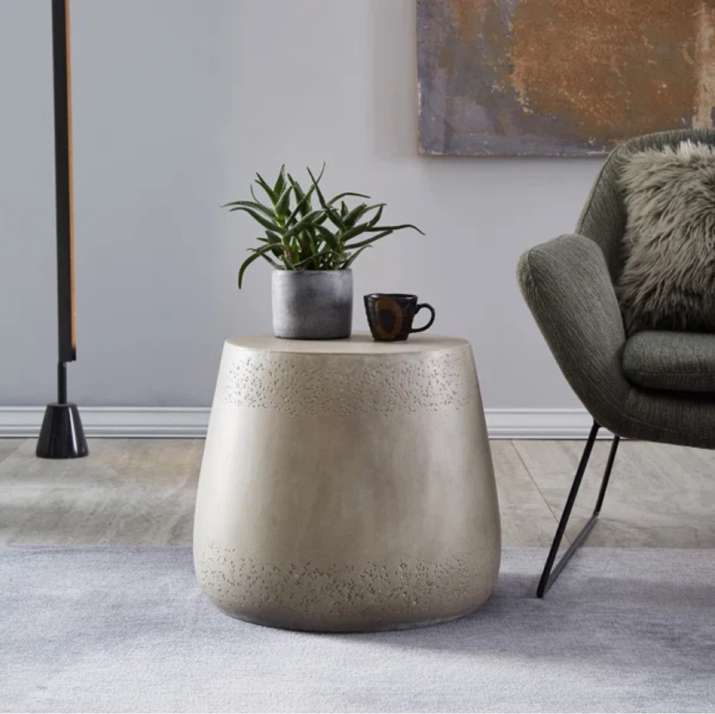 Concrete Side Table - photo 2