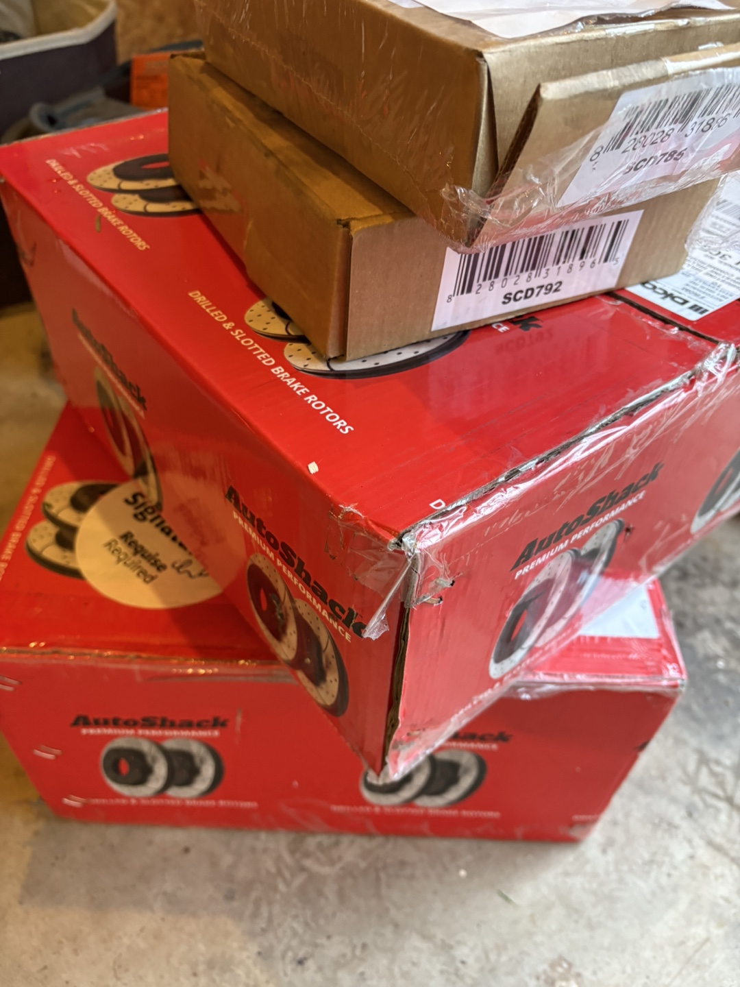 New AutoShack Premium Performance Drilled & Slotted Brake Rotors