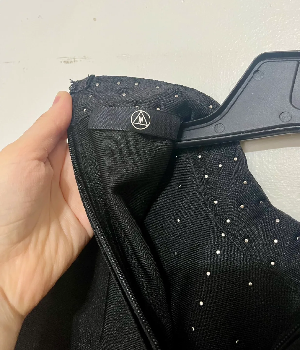 Missguided Black Studded Bodysuit Size M image indicator(4)