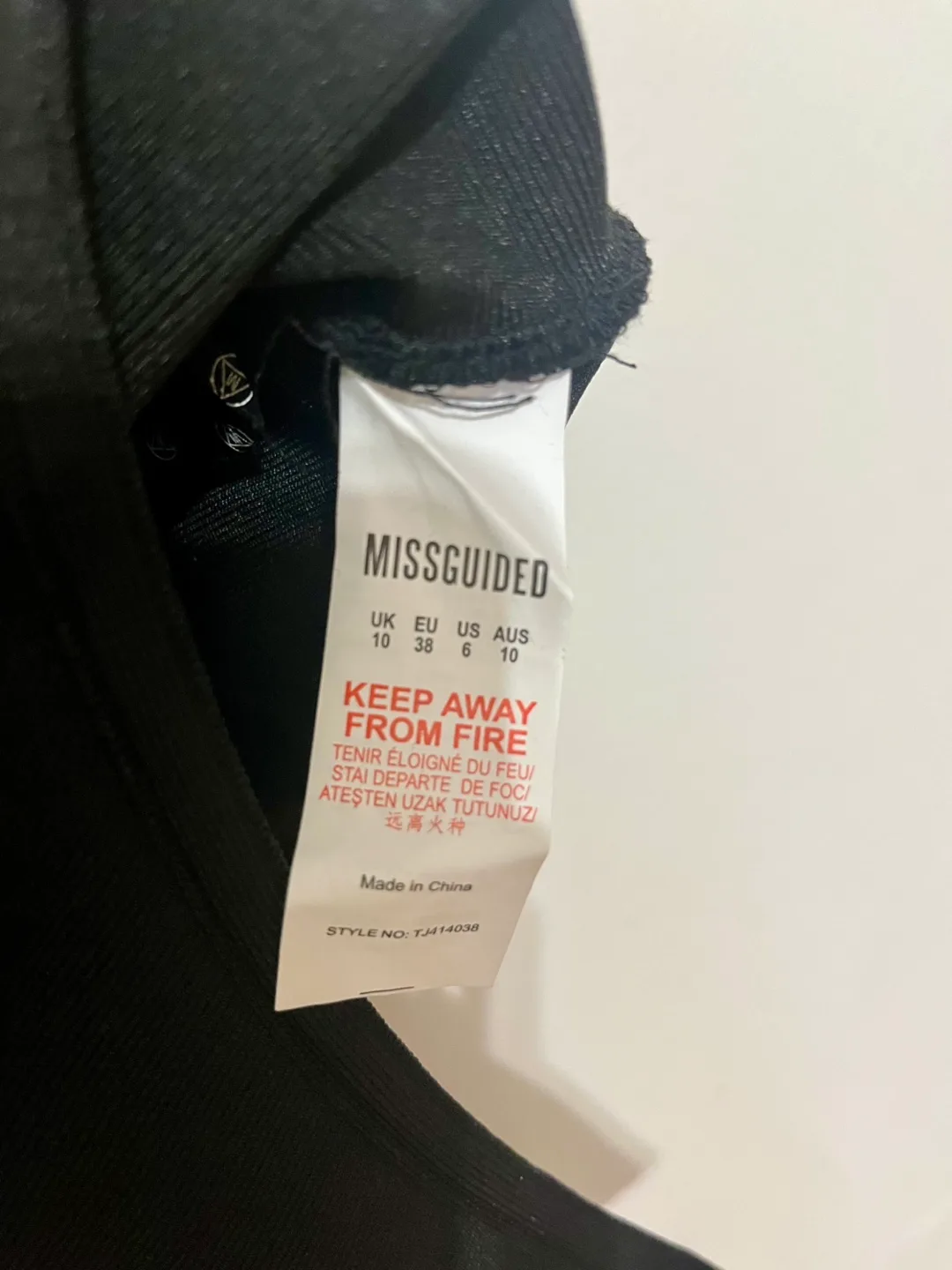 Missguided Black Studded Bodysuit Size M image indicator(5)