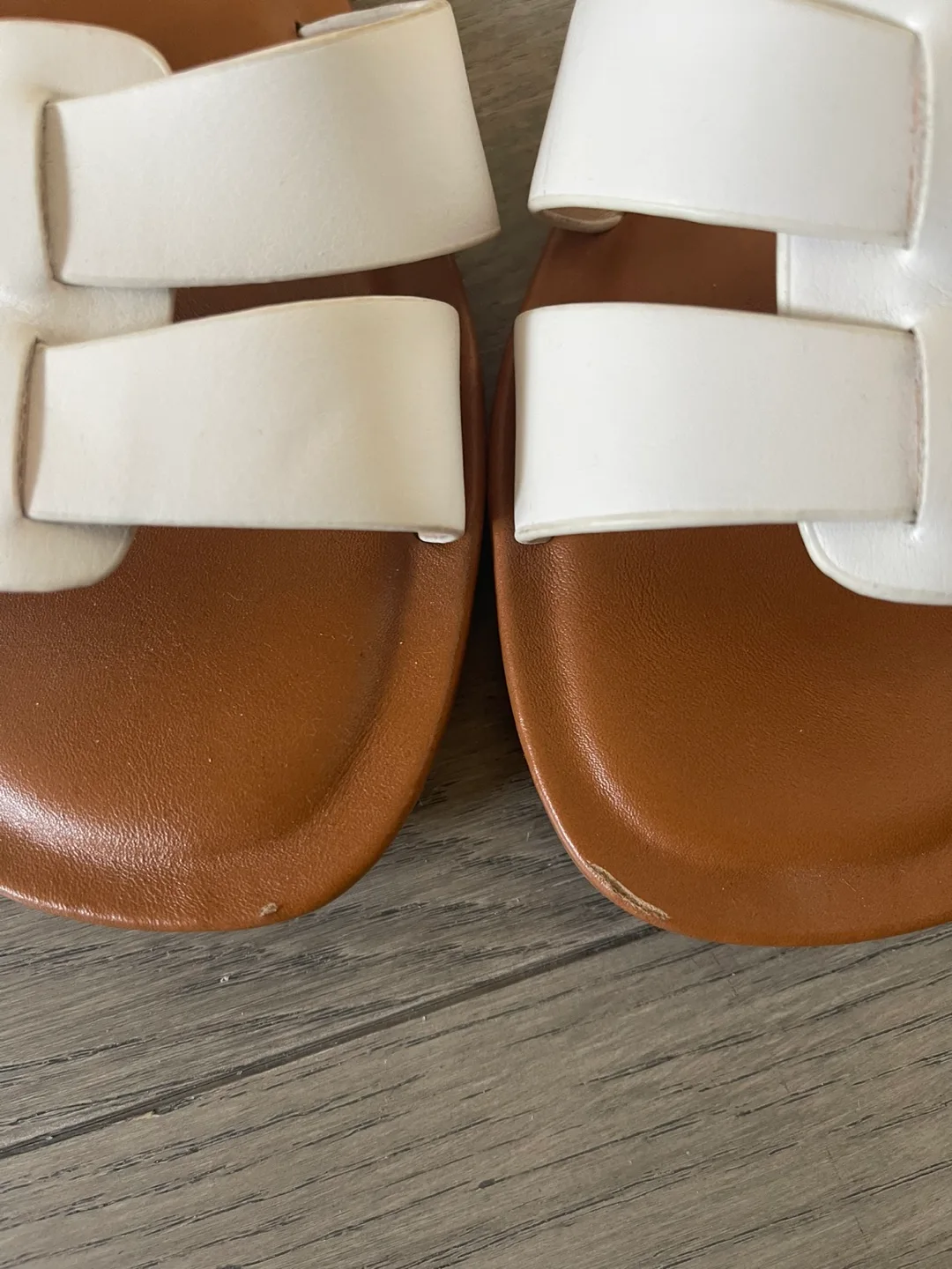 White Aldo Sandals size 7 image indicator(2)