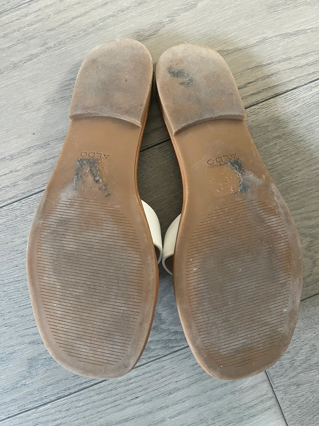 White Aldo Sandals size 7 image indicator(3)