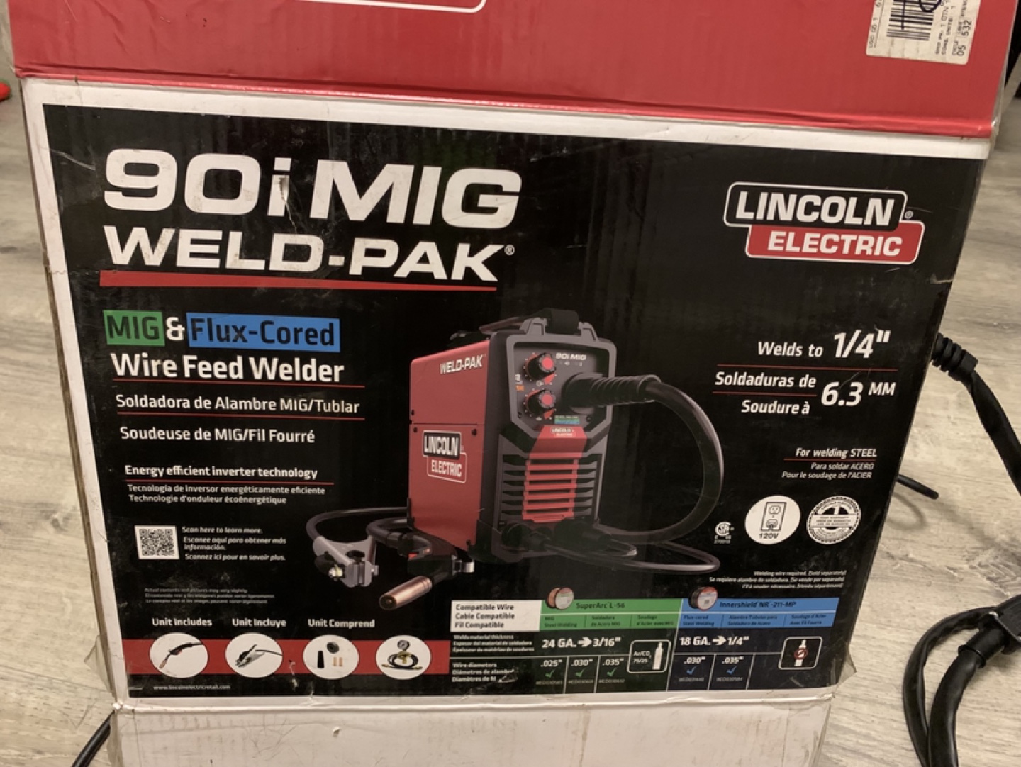 Lincoln WELD-PAK® 90i MIG and FLUX CORED