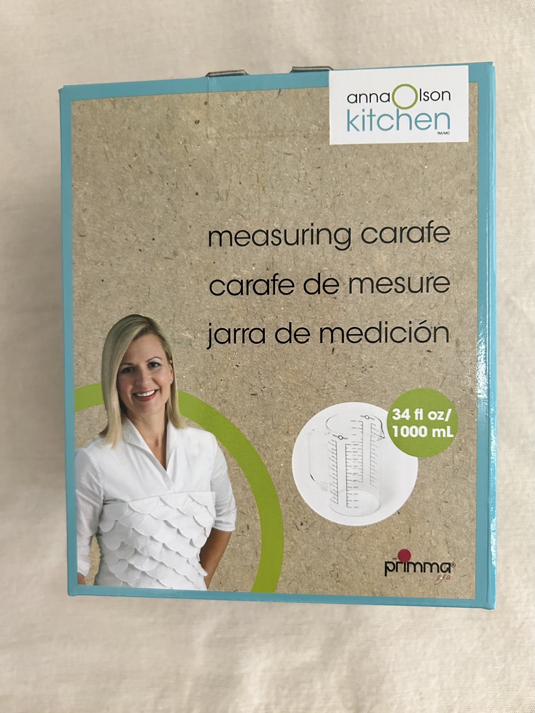 Anna Olson Kitchen Measuring Carafe - 34 fl oz/1000 mL